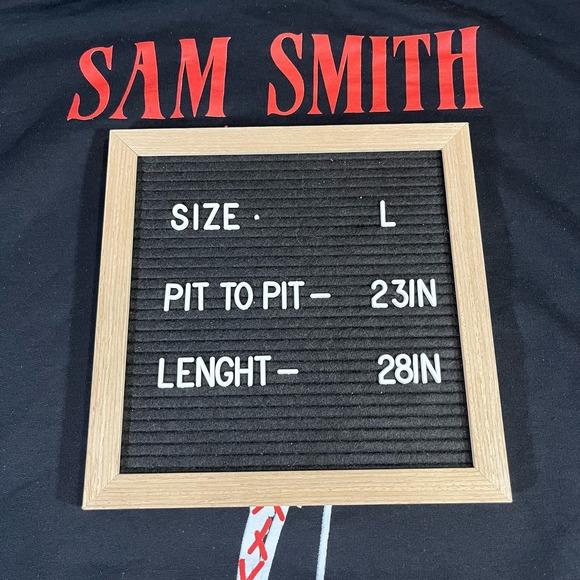 Sam Smith Gloria Tour Pullover Hoodie Adult Sz L New - Picture 6 of 6